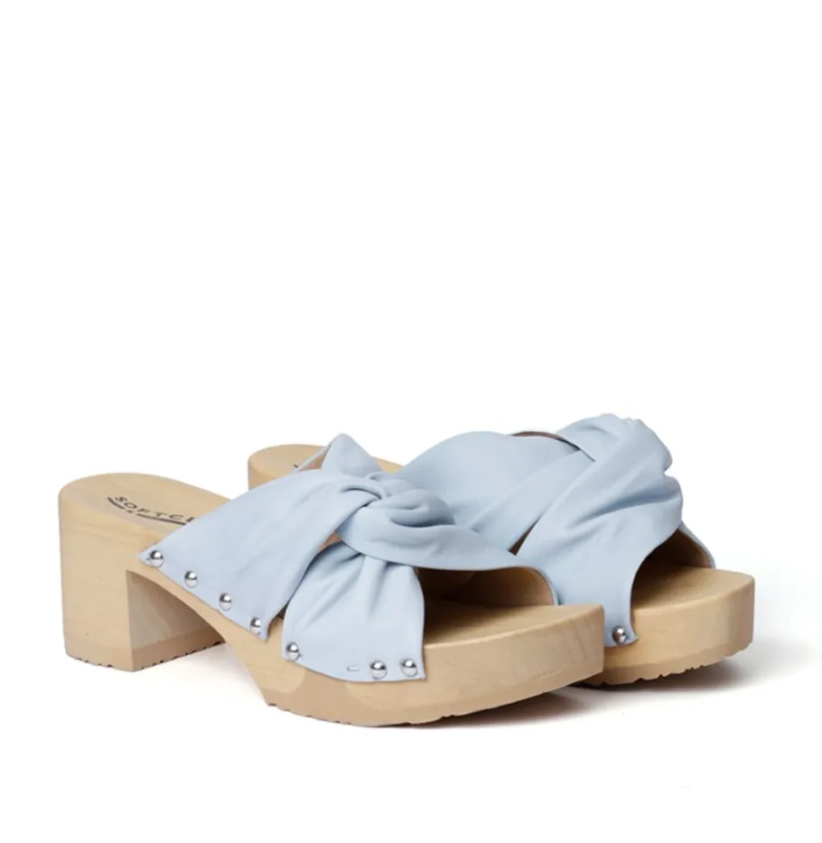 SOFTCLOX Hortensia Nappa Powder Blue (Natur)-Frau Pantoletten