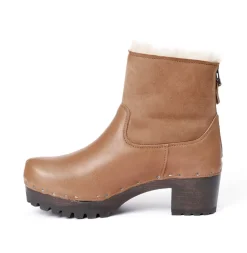 SOFTCLOX Iris Washed Nappa/Df Velour Camel-Frau Stiefeletten