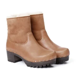 SOFTCLOX Iris Washed Nappa/Df Velour Camel-Frau Stiefeletten