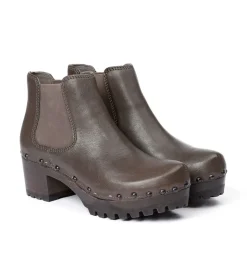 SOFTCLOX Isabelle Washed Nappa Dark Grey-Frau Stiefeletten