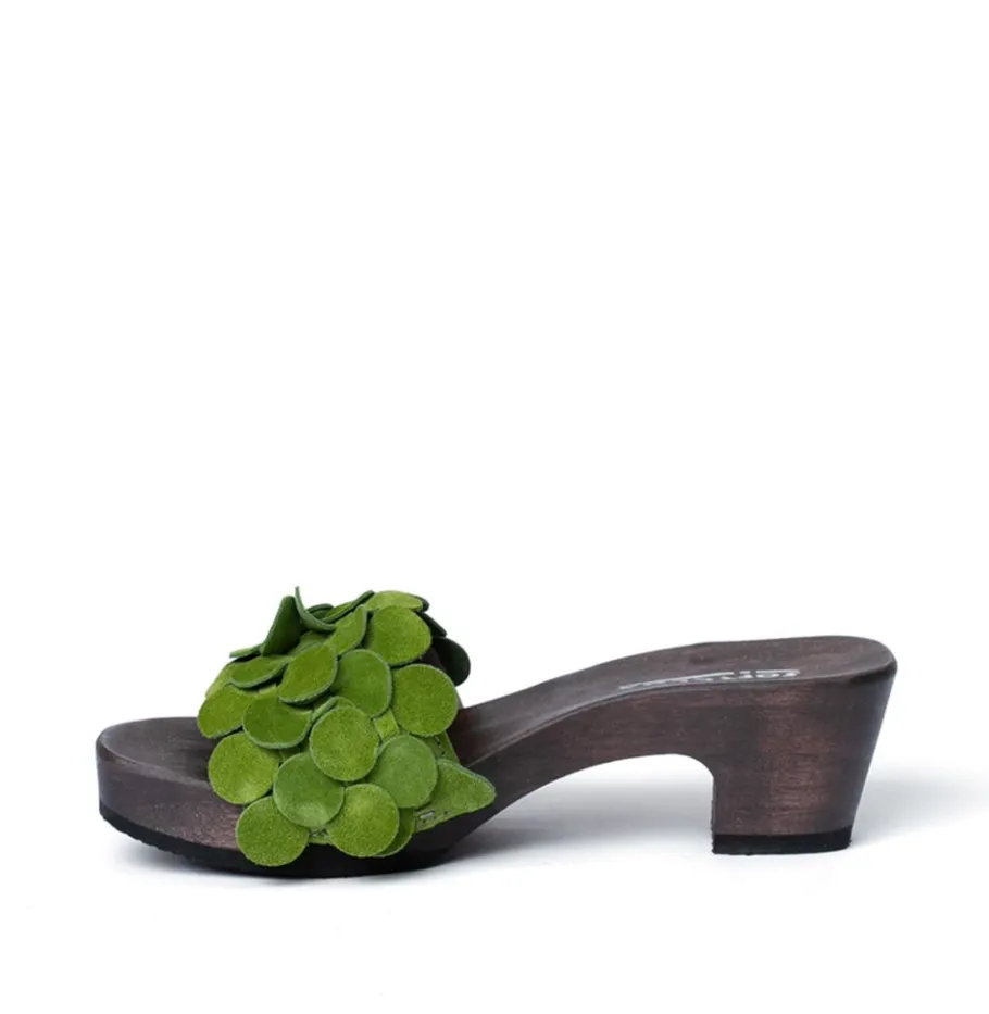 SOFTCLOX Kamilla Kaschmir Kiwi (Dunkel)-Frau Pantoletten