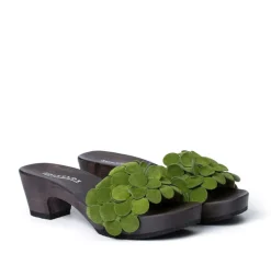 SOFTCLOX Kamilla Kaschmir Kiwi (Dunkel)-Frau Pantoletten