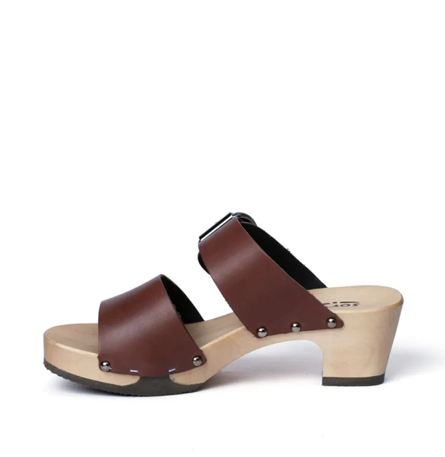 SOFTCLOX Katja Softnappa Moro (Hazelnut)-Frau Sandaletten