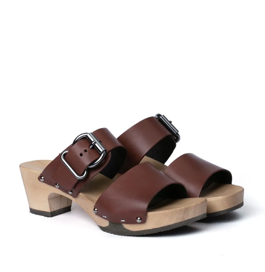 SOFTCLOX Katja Softnappa Moro (Hazelnut)-Frau Sandaletten