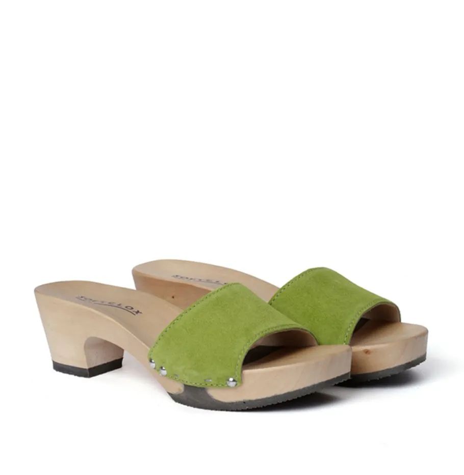 SOFTCLOX Kelly Kaschmir Kiwi (Hazelnut)-Frau Pantoletten