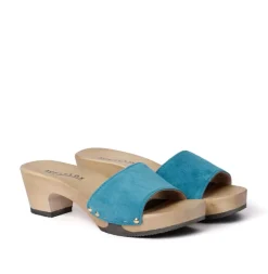 SOFTCLOX Kelly Kaschmir Pacificgreen (Hazelnut)-Frau Pantoletten