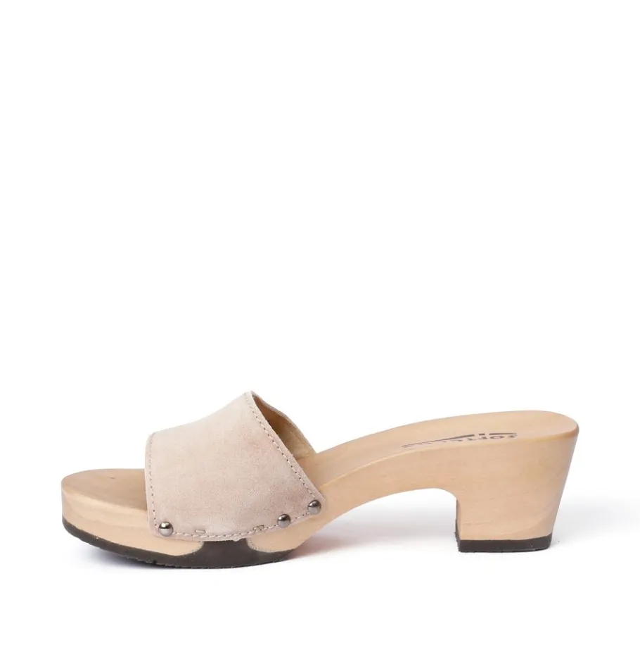 SOFTCLOX Kelly Kaschmir Taupe (Hazelnut)-Frau Pantoletten