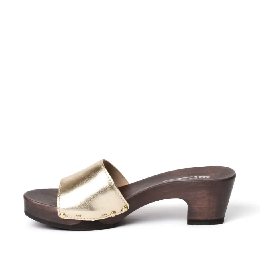 SOFTCLOX Kelly Perlato Gold (Dunkel)-Frau Pantoletten