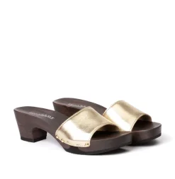 SOFTCLOX Kelly Perlato Gold (Dunkel)-Frau Pantoletten