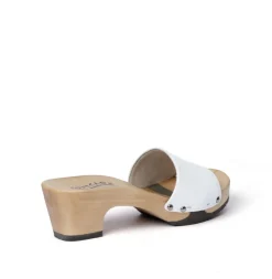 SOFTCLOX Kelly Silklack Weiss (Hazelnut)-Frau Pantoletten