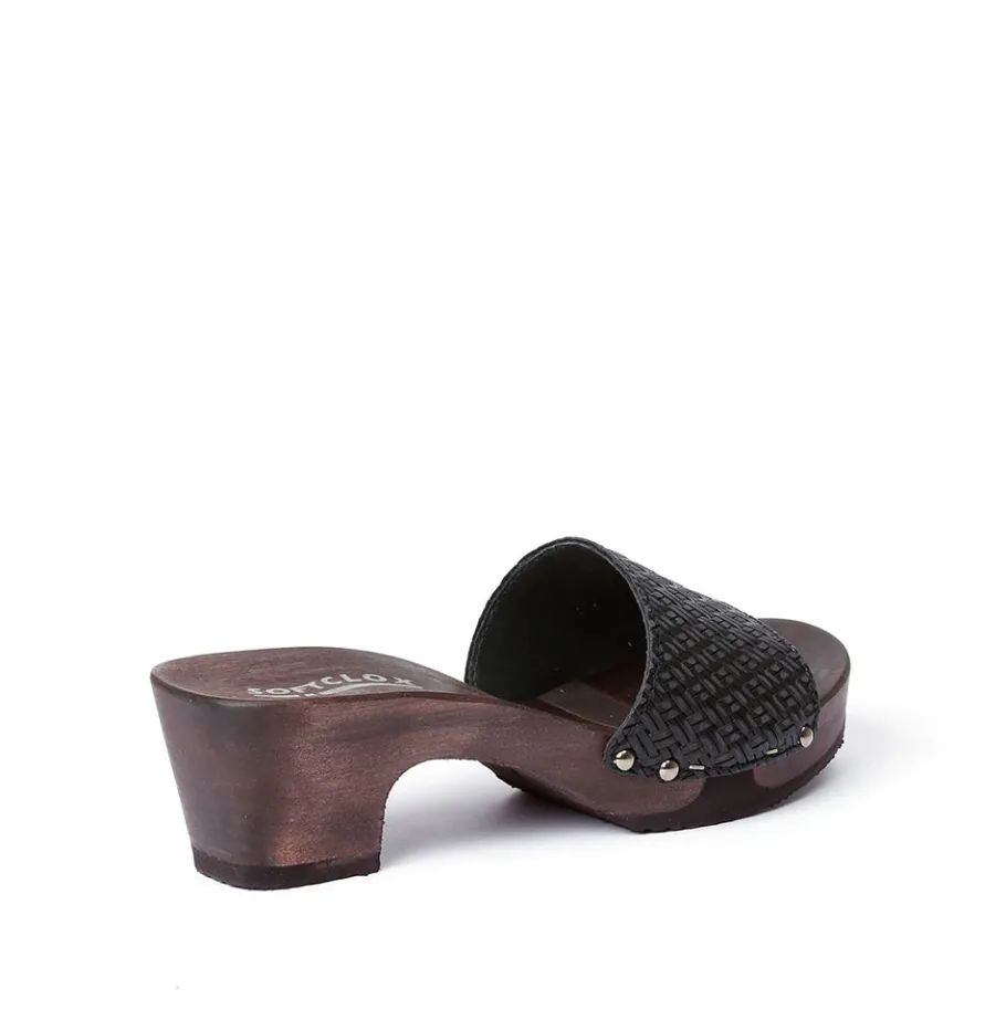 SOFTCLOX Kelly Twist Schwarz (Dunkel)-Frau Pantoletten