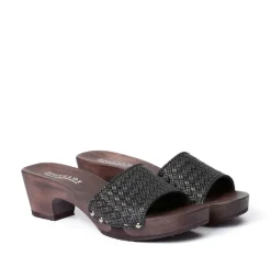 SOFTCLOX Kelly Twist Schwarz (Dunkel)-Frau Pantoletten