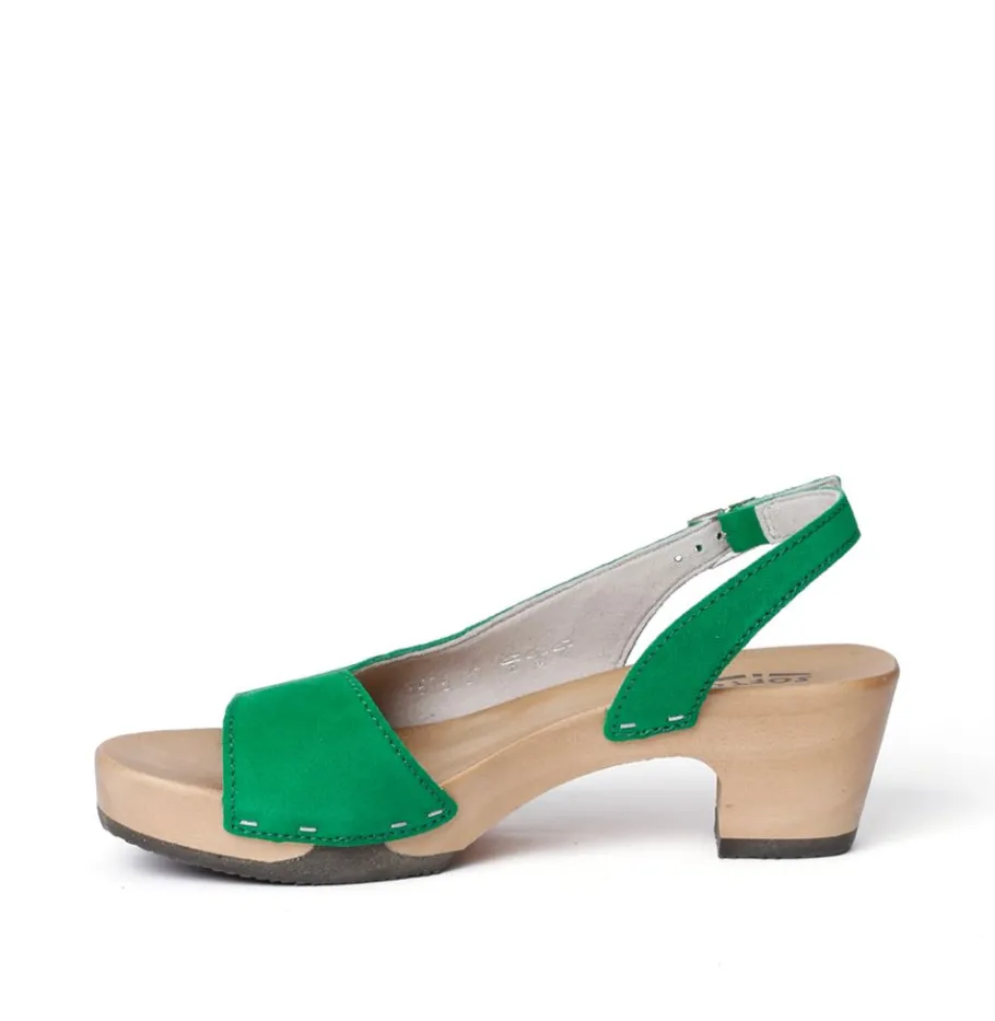 SOFTCLOX Konny Kaschmir Fashiongreen (Hazelnut)-Frau Sandaletten