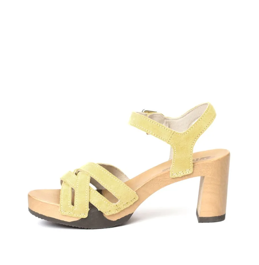 SOFTCLOX Lanea Kaschmir Senf-Frau Sandaletten