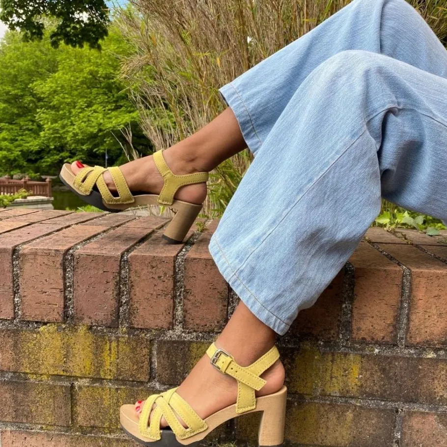 SOFTCLOX Lanea Kaschmir Senf-Frau Sandaletten