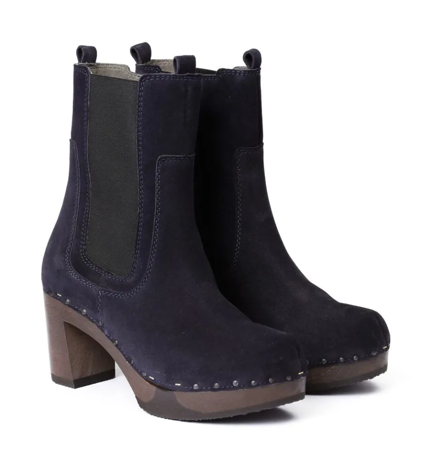 SOFTCLOX Laurentia Kaschmir Dark Ocean-Frau Stiefeletten