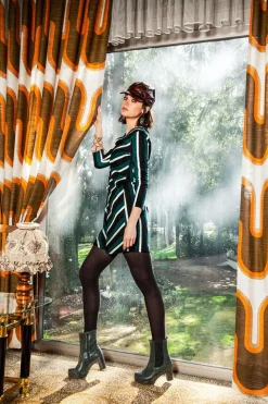 SOFTCLOX Laurentia Washed Nappa Oliv-Frau Stiefeletten