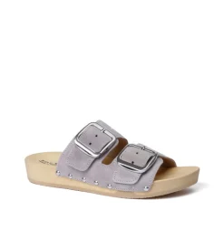 SOFTCLOX Lena Kaschmir Grau (Natur)-Frau Pantoletten