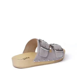 SOFTCLOX Lena Kaschmir Grau (Natur)-Frau Pantoletten