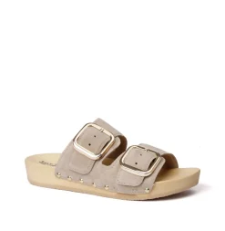 SOFTCLOX Lena Kaschmir Taupe (Natur)-Frau Pantoletten