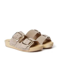 SOFTCLOX Lena Kaschmir Taupe (Natur)-Frau Pantoletten