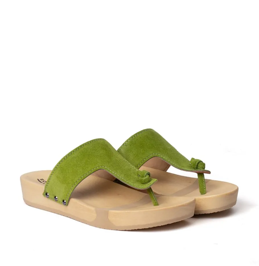 SOFTCLOX Lola Kaschmir Kiwi (Natur)-Frau Pantoletten