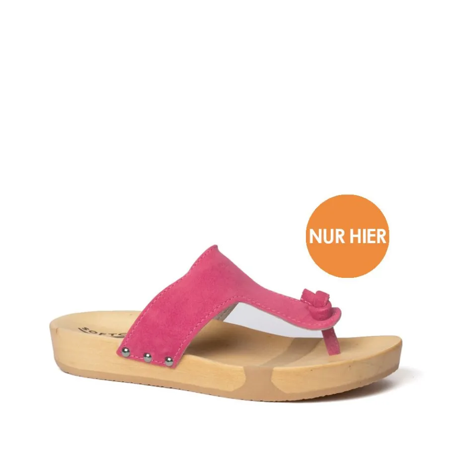 SOFTCLOX Lola Kaschmir Pink Kiss (Natur)-Frau Pantoletten