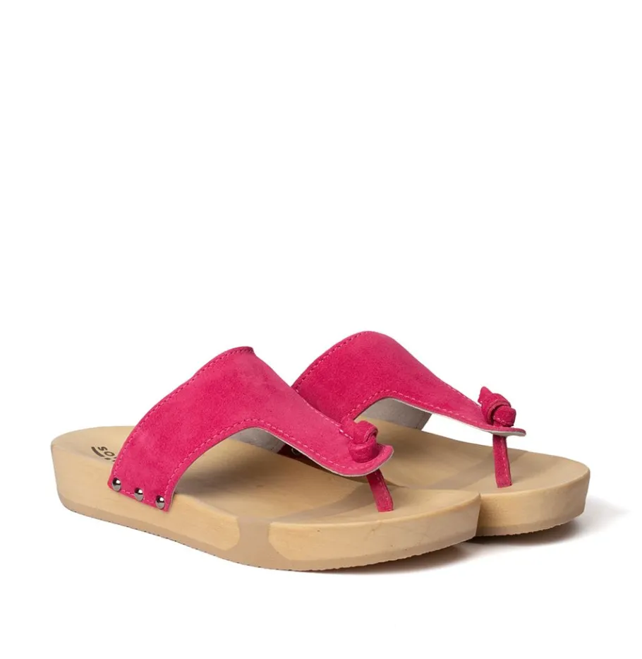 SOFTCLOX Lola Kaschmir Pink Kiss (Natur)-Frau Pantoletten