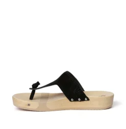 SOFTCLOX Lola Kaschmir Schwarz (Natur)-Frau Pantoletten