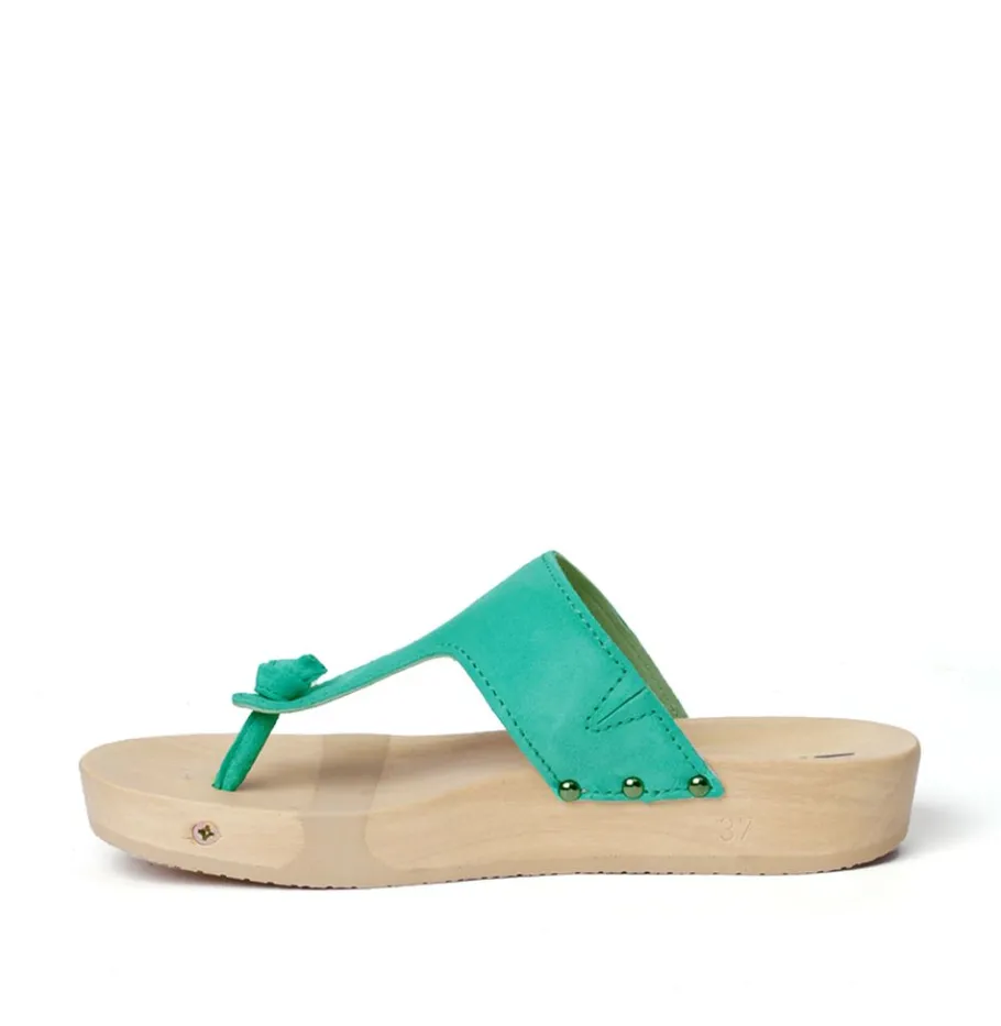 SOFTCLOX Lola Kaschmir Turkis (Natur)-Frau Pantoletten