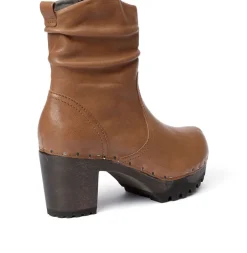 SOFTCLOX O-Bootie Washed Nappa Camel-Frau Stiefeletten
