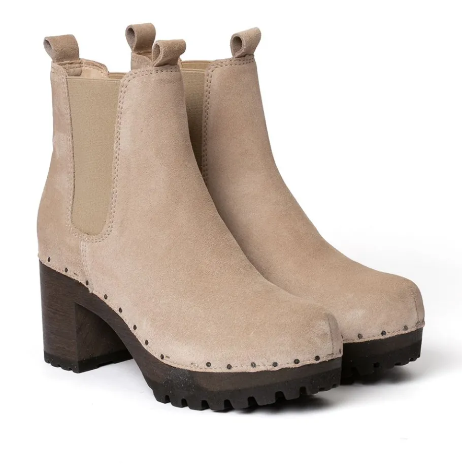 SOFTCLOX Odilia Kaschmir Taupe (Dunkel)-Frau Stiefeletten