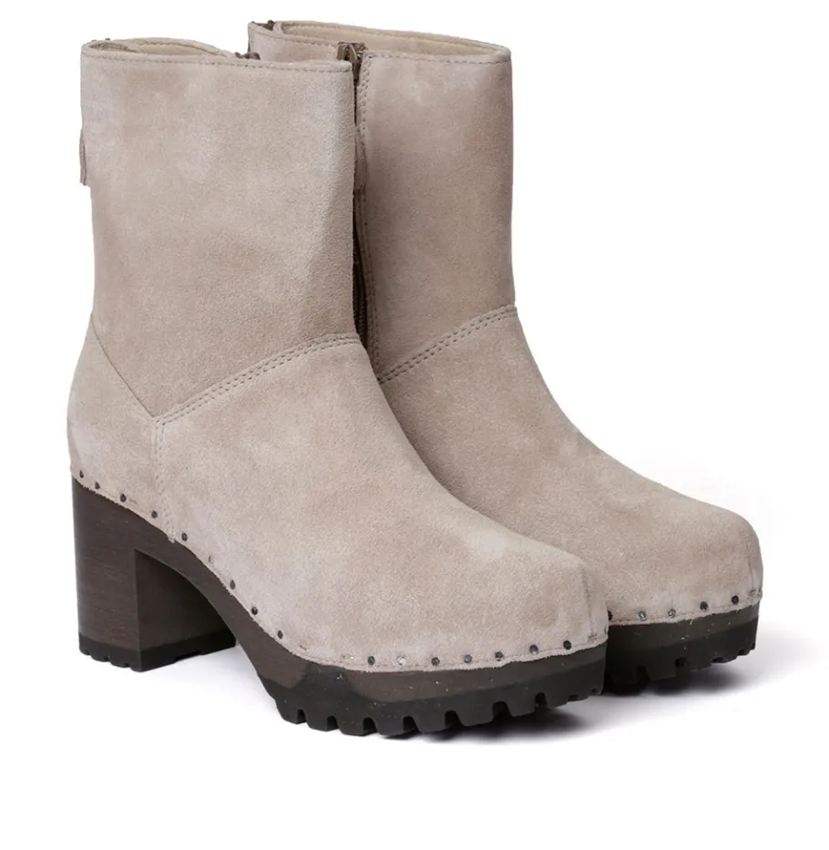 SOFTCLOX Olympia Kaschmir Taupe (Dunkel)-Frau Stiefeletten
