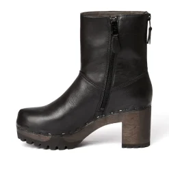 SOFTCLOX Olympia Nappa Schwarz (Dunkel)-Frau Stiefeletten