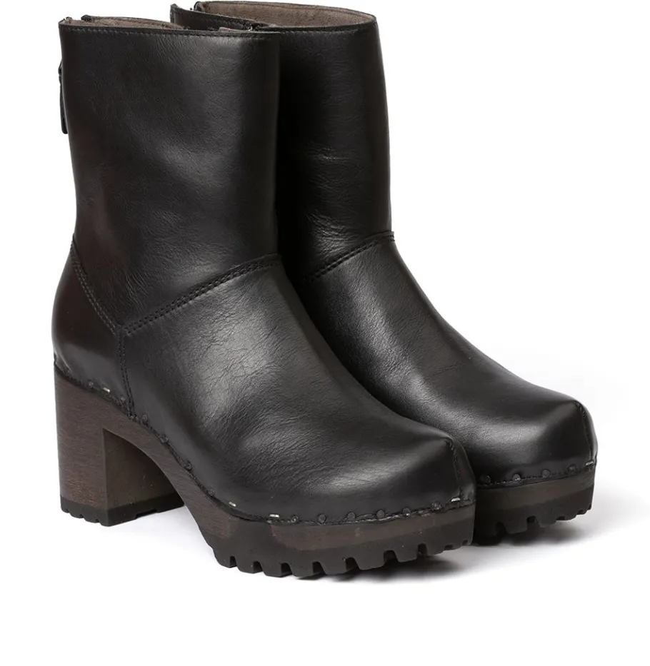 SOFTCLOX Olympia Nappa Schwarz (Dunkel)-Frau Stiefeletten