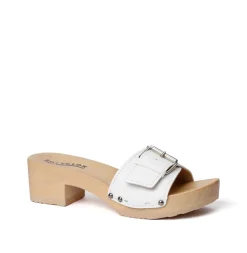 SOFTCLOX Pali Buttero Weis (Natur)-Frau Pantoletten