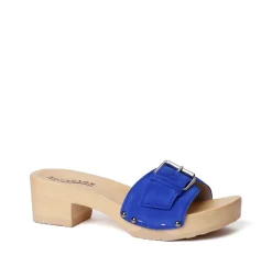 SOFTCLOX Pali Kaschmir Blue Orchid (Natur)-Frau Pantoletten