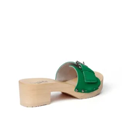 SOFTCLOX Pali Kaschmir Fashiongreen (Natur)-Frau Pantoletten