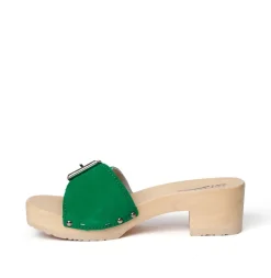 SOFTCLOX Pali Kaschmir Fashiongreen (Natur)-Frau Pantoletten