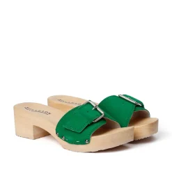 SOFTCLOX Pali Kaschmir Fashiongreen (Natur)-Frau Pantoletten