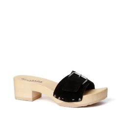 SOFTCLOX Pali Kaschmir Schwarz (Natur)-Frau Pantoletten