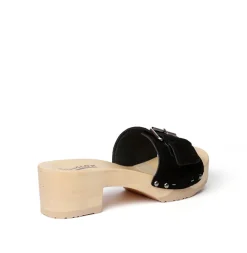 SOFTCLOX Pali Kaschmir Schwarz (Natur)-Frau Pantoletten