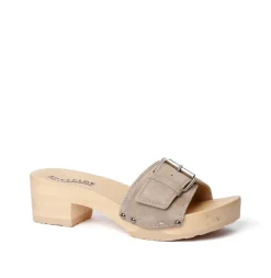 SOFTCLOX Pali Kaschmir Taupe (Natur)-Frau Pantoletten