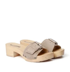 SOFTCLOX Pali Kaschmir Taupe (Natur)-Frau Pantoletten