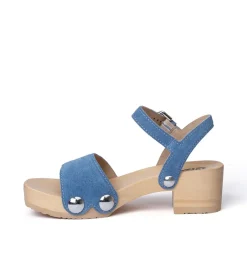 SOFTCLOX Penny Jeanslook Blau (Natur)-Frau Sandaletten
