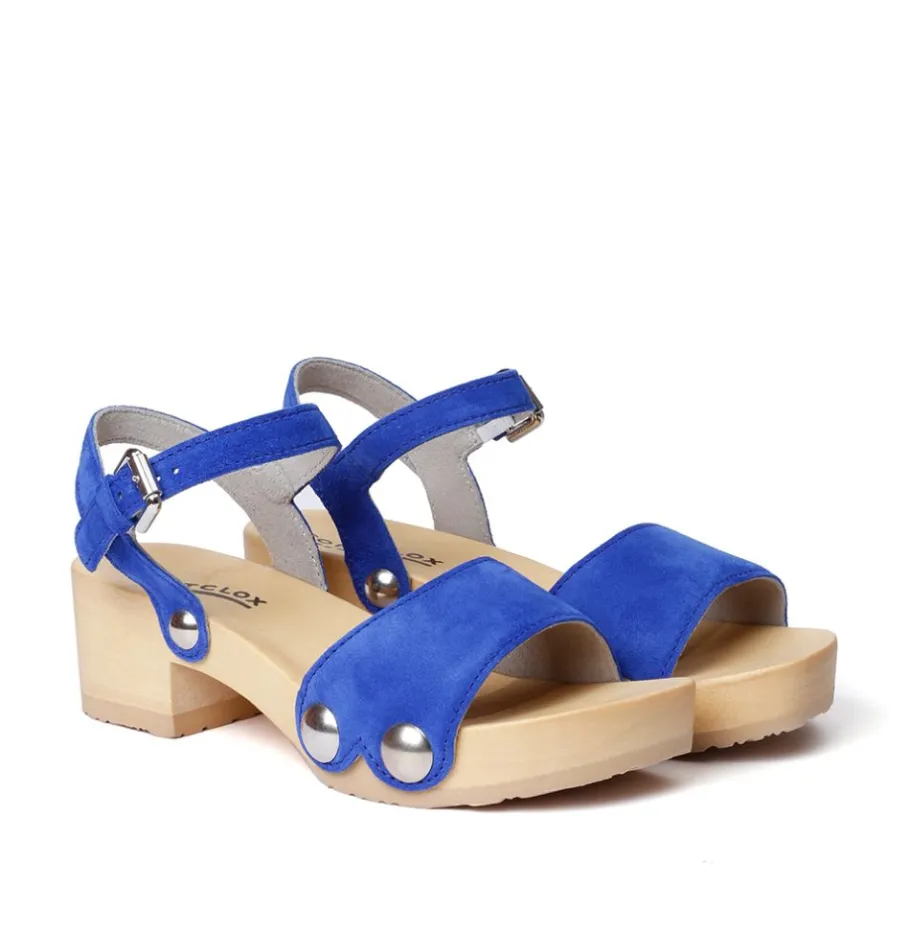 SOFTCLOX Penny Kaschmir Blue Orchid (Natur)-Frau Sandaletten