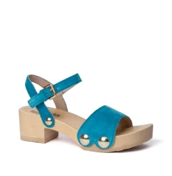 SOFTCLOX Penny Kaschmir Pacificgreen (Natur)-Frau Sandaletten