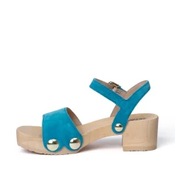 SOFTCLOX Penny Kaschmir Pacificgreen (Natur)-Frau Sandaletten