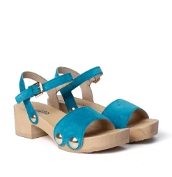 SOFTCLOX Penny Kaschmir Pacificgreen (Natur)-Frau Sandaletten