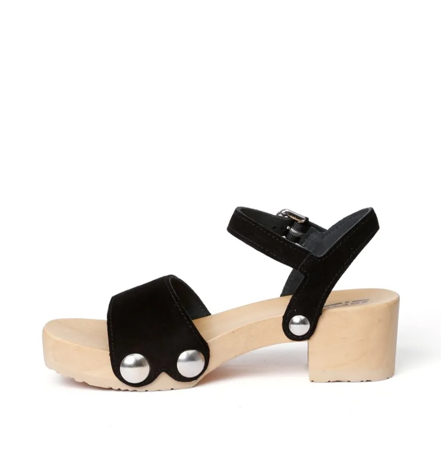 SOFTCLOX Penny Kaschmir Schwarz (Natur)-Frau Sandaletten